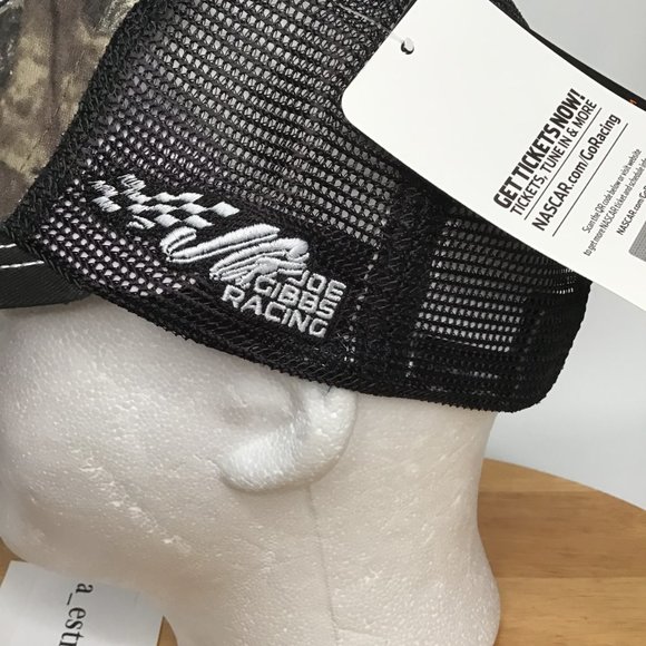 Kyle Busch #18 Blackout Camo/M & M'S Joe Gibbs Racing team issued cap NASCAR NWT - Picture 9 of 15